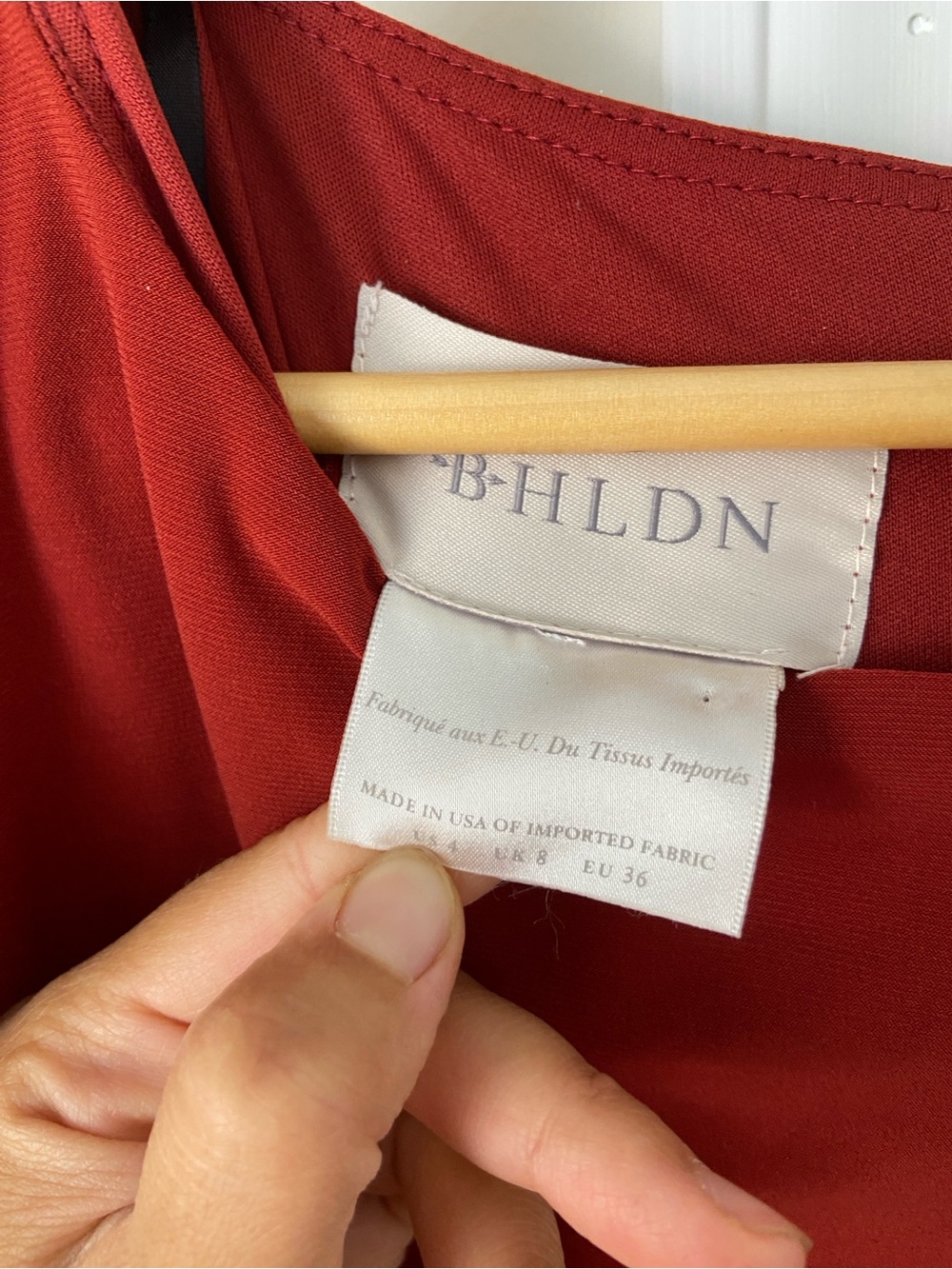 BHLDN Anthropologie Lena Dress red/wine size 4 - Picture 3 of 9